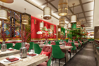 深圳廣式點心茶樓餐飲空間設(shè)計新突破，新風格