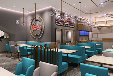 港式茶餐廳空間裝飾裝修設(shè)計(jì)、軟裝設(shè)計(jì)